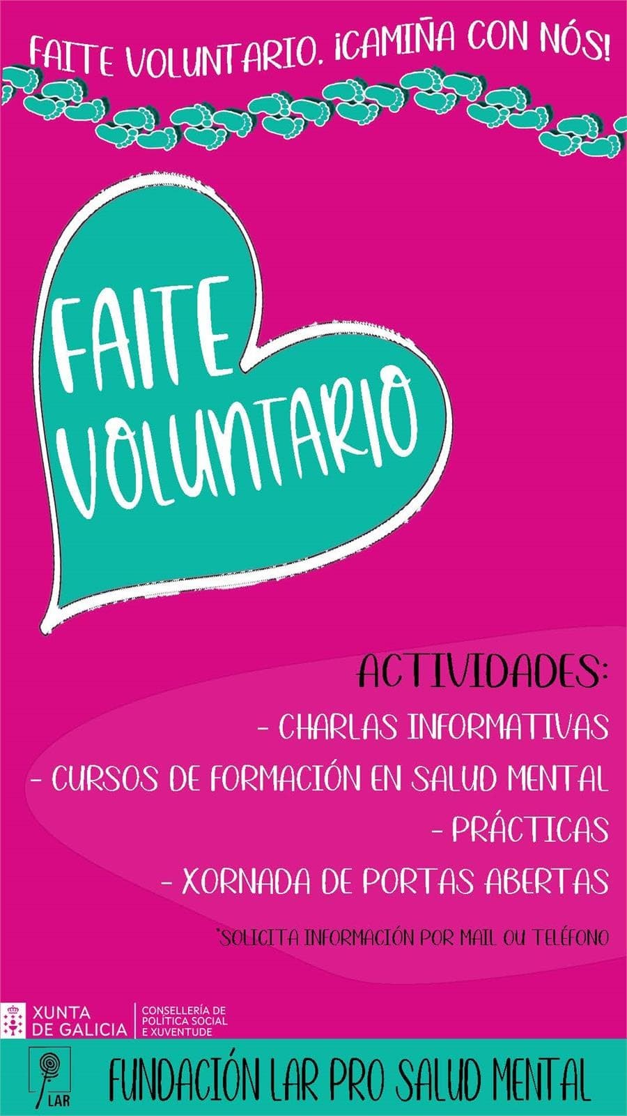 Faite Voluntario - Fundación LAR Pro Salud Mental - Imagen 1