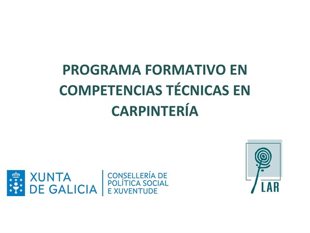 Programa FORMATIVO EN COMPETENCIAS TÉCNICAS EN CARPINTERÍA