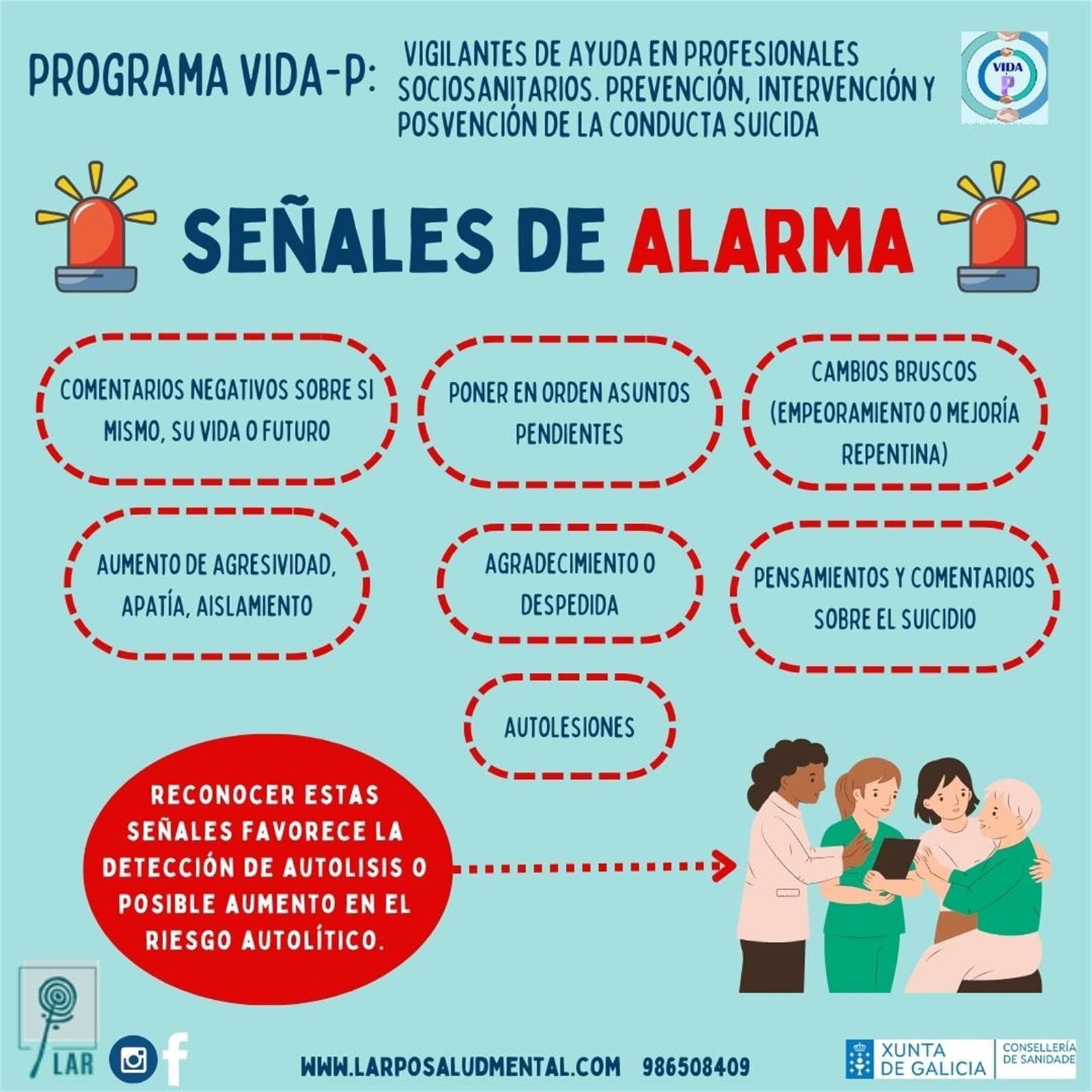 PROGRAMA VIDA-P - Módulo 1 “Prevención de la Conducta Suicida”: factores de riesgo y señales de alarma. ¿Los conocías? - Imagen 2