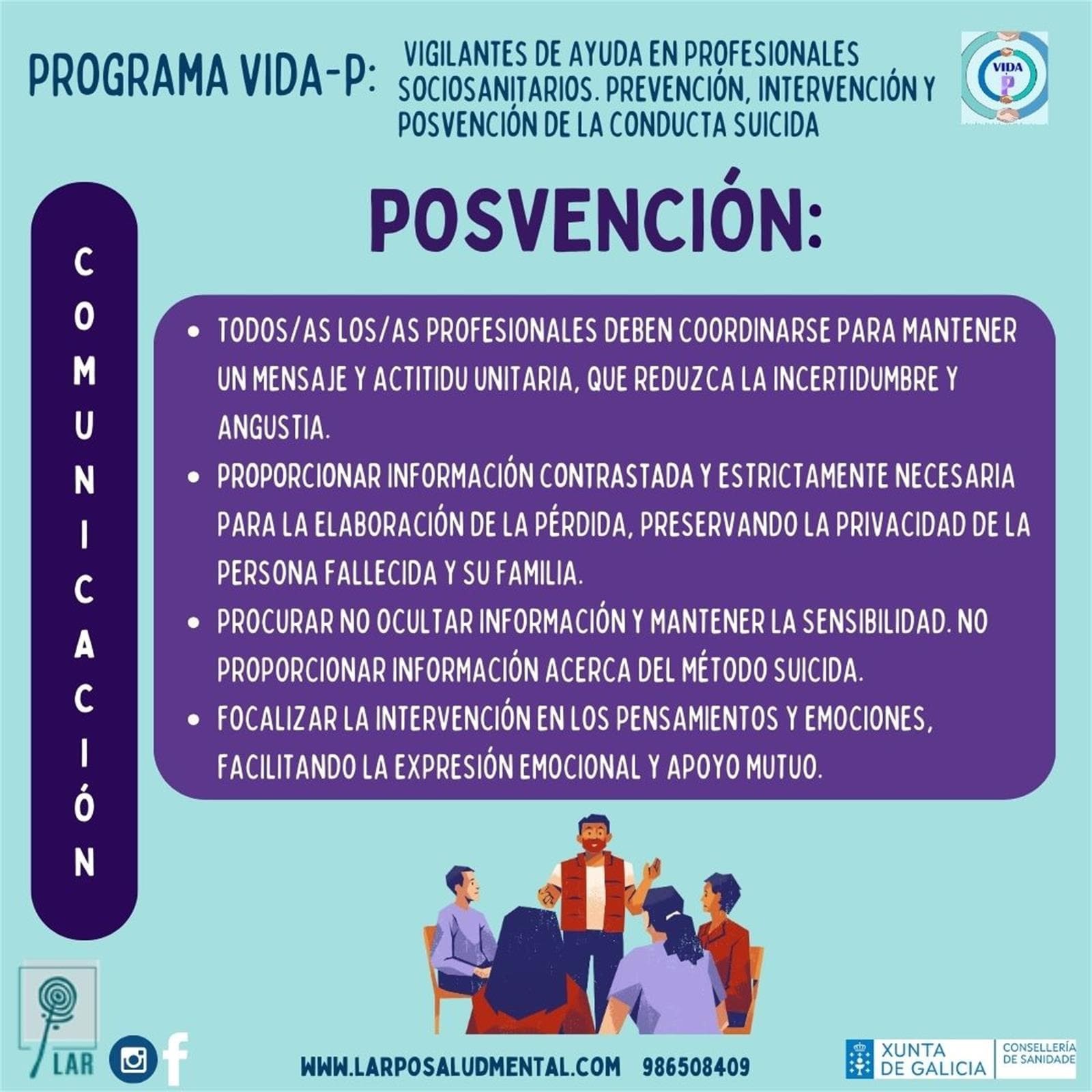 PROGRAMA VIDA-P - Módulo 3: "Posvención de la Conducta Suicida" ¿Qué debemos tener en cuenta en la comunicación de la conducta suicida? ¿Y en la intervención? - Imagen 1